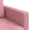 vidaXL Canap&eacute; 2 pcs Rose 198 x 78 x 80 cm Velours