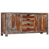 vidaXL Buffet gris 160x40x75 cm bois de sesham massif