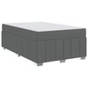 vidaXL Cadre de lit avec matelas Gris fonc&eacute; 120 x 200 cm tissu