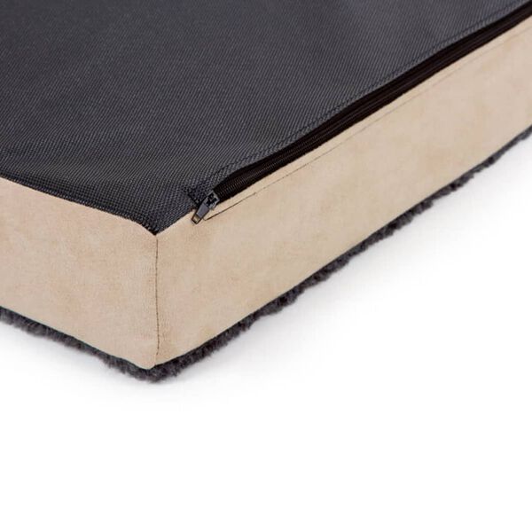 Kerbl Matelas en mousse pour chiens 80 x 50 cm Beige et Gris 80326