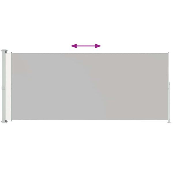 vidaXL Auvent latéral rétractable de patio 200x500 cm Crème
