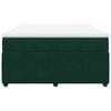 vidaXL Sommier &agrave; lattes de lit et matelas Vert fonc&eacute; 140x200cm Velours