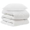 vidaXL Couette avec oreiller 2 pcs Blanc Microfibre