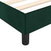 vidaXL Cadre de lit sans matelas vert fonc&eacute; 140x190 cm velours