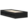 vidaXL Cadre de lit sans matelas noir 90x190 cm
