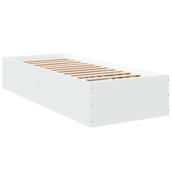 vidaXL Cadre de lit sans matelas blanc 90x200 cm