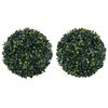 vidaXL Boules de buis artificielles 2 pcs 45 cm