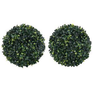 vidaXL Boules de buis artificielles 2 pcs 45 cm