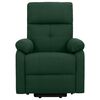 vidaXL Fauteuil de massage Vert fonc&eacute; Tissu