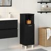 vidaXL Cabinet de salle de bain avec porte Ch&ecirc;ne noir 30 x 30 x 95 cm