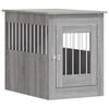 vidaXL Meuble de cage pour chiens sonoma gris 55x80x68 cm