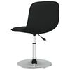 vidaXL Chaises pivotantes &agrave; manger lot de 6 noir tissu