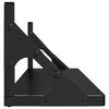 vidaXL &Eacute;tag&egrave;res murales 2 pcs noir 80x15x15,5 cm bois d'ing&eacute;nierie