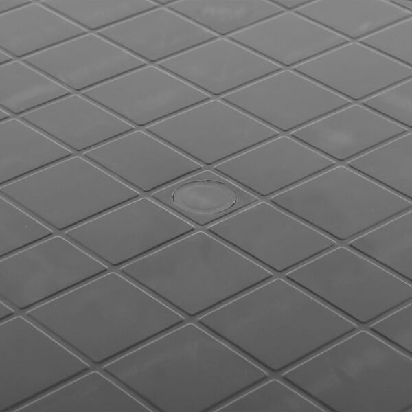 vidaXL Table de jardin Anthracite 89 cm Plastique