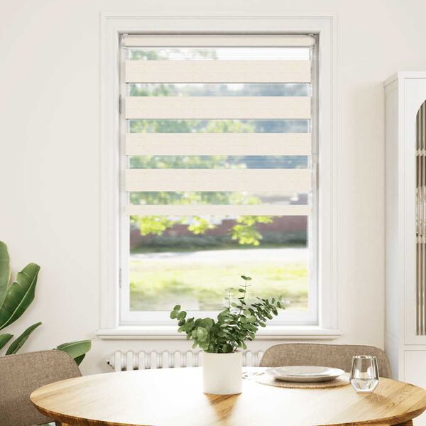 vidaXL Store z&egrave;bre beige marbr&eacute; largeur du tissu 85,9 cm polyester