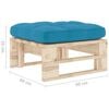vidaXL Pouf palette de jardin bois de pin impr&eacute;gn&eacute;