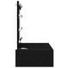 vidaXL Table de Toilette Noir 83 x 40 x 70 cm Bois d'ing&eacute;nierie