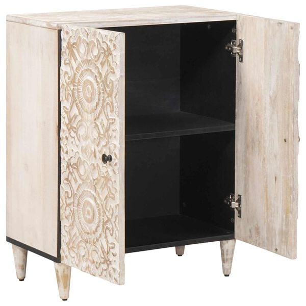 vidaXL Buffet de Rangement Blanc 60 x 33,5 x 75 cm