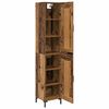 vidaXL Haut Armoire Bois Ancien 34,5 x 34 x 180 cm Bois d'ing&eacute;nierie