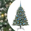 vidaXL Sapin de No&euml;l artificiel Vert 120 cm PVC, plastique et acier