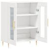 vidaXL Buffet Blanc brillant 69,5x34x90 cm Bois d'ingénierie