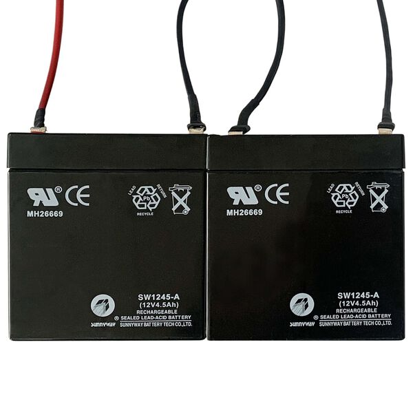 vidaXL Batteries de rechange de scooter &eacute;lectrique 2 pcs 12V 4,5Ah