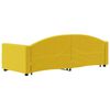 vidaXL Lit de jour avec lit gigogne jaune 80x200 cm velours