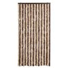 vidaXL Rideau anti-mouches beige et marron clair 100x230 cm chenille
