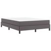 vidaXL Cadre de lit avec matelas Gris 140 x 200 cm tissu