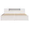 vidaXL Cadre de lit sans matelas blanc 180x200 cm bois massif de pin