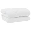 vidaXL Duvet d'hiver avec oreiller 3 pcs Blanc Microfibre