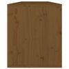 vidaXL Armoires murales 2pcs Marron miel 60x30x35cm Bois de pin massif