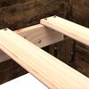 vidaXL Cadre de lit sans matelas ch&ecirc;ne fum&eacute; 90x200cm bois d'ing&eacute;nierie