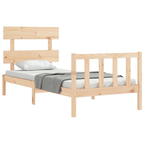 vidaXL Cadre de lit sans matelas 90x200 cm bois de pin massif
