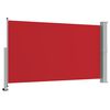 vidaXL Auvent lat&eacute;ral r&eacute;tractable de patio 140 x 300 cm Rouge