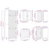 vidaXL Ensemble d'armoires de cuisine 14 pcs Lucca bois d'ing&eacute;nierie