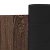 vidaXL Cadre de lit avec LED sans matelas chêne marron 90x190 cm