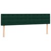 vidaXL Sommier &agrave; lattes de lit et matelas vert fonc&eacute; 180x220cm velours