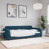 vidaXL Lit de repos sans matelas bleu 90x200 cm velours