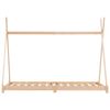 vidaXL Cadre de lit d'enfant Bois de pin massif 70x140 cm
