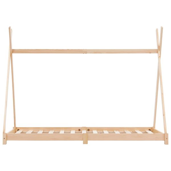 vidaXL Cadre de lit d'enfant Bois de pin massif 70x140 cm