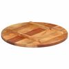 vidaXL Dessus de table bois massif d'acacia rond 25-27 mm 60 cm