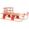 vidaXL Tra&icirc;neau pliable avec dossier 119 cm Bois