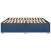 vidaXL Cadre de lit sans matelas bleu 180x200 cm tissu