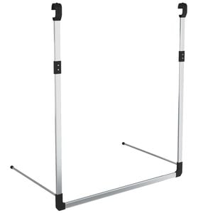 vidaXL Rail de suspension de garde-robe t&eacute;lescopique Argent&eacute;
