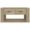 vidaXL Table basse Chêne sonoma 80x50x40 cm Bois d'ingénierie