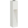 vidaXL Lumi&egrave;re de Chemin LED Solaire 2 pcs Blanc Acier lamin&eacute; &agrave; froid