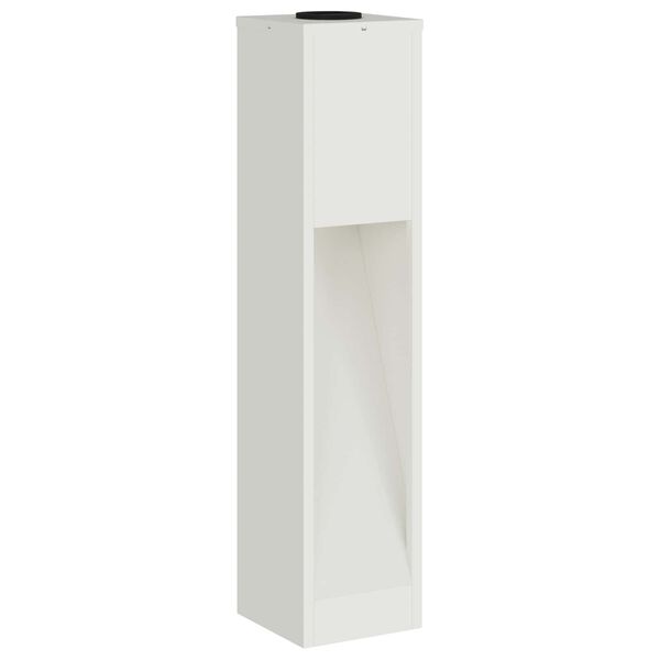 vidaXL Lumi&egrave;re de Chemin LED Solaire 2 pcs Blanc Acier lamin&eacute; &agrave; froid