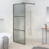 vidaXL Paroi de douche 90x195 cm Verre ESG fonc&eacute; Noir