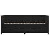 vidaXL Lit de jour sans matelas noir 80x200 cm bois de pin massif